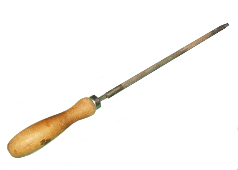 Vintage Wood Handle Screwdriver PNG image