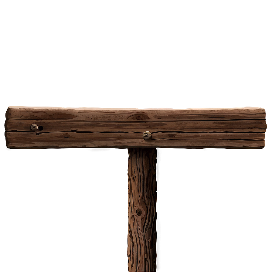 Vintage Wood Post Design Png Hjv54 PNG image