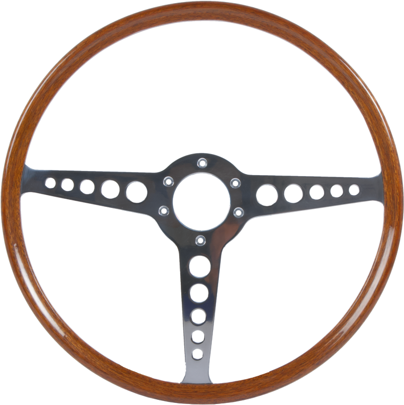 Vintage Wooden Steering Wheel.png PNG image