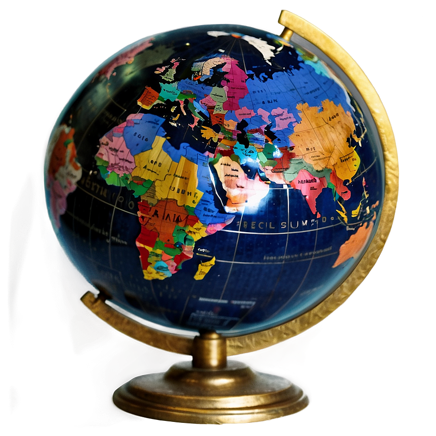 Vintage World Globe Png Kfo73 PNG image