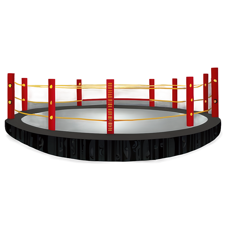 Vintage Wrestling Ring Design Png Trl PNG image