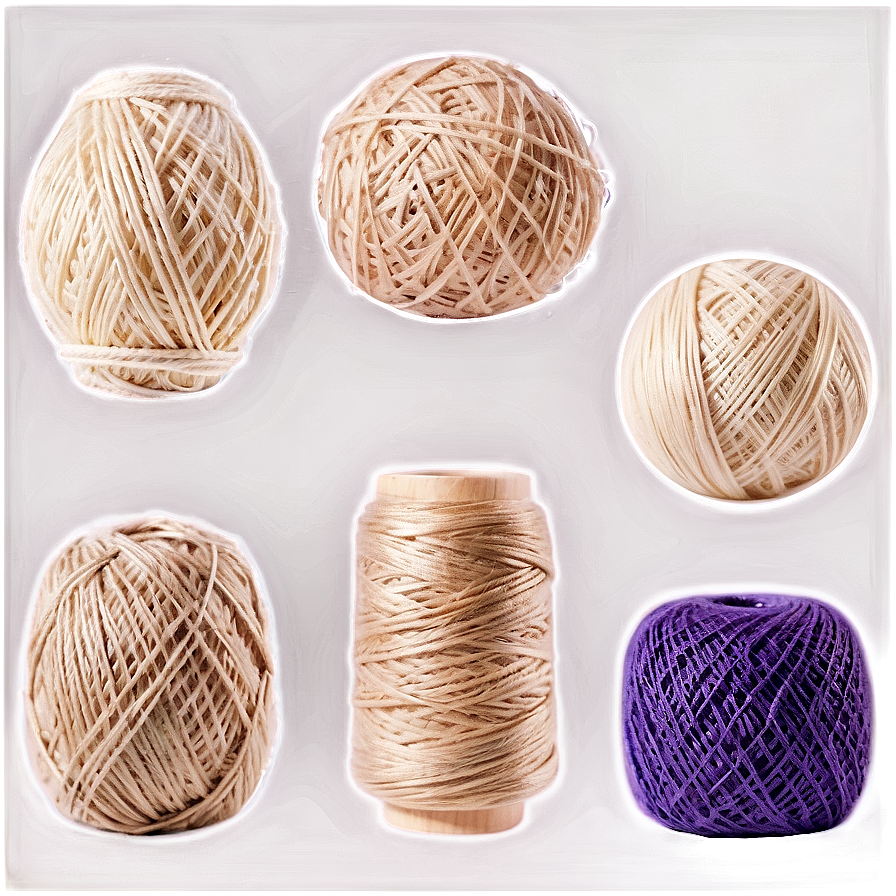 Vintage Yarn Ball Png 06212024 PNG image