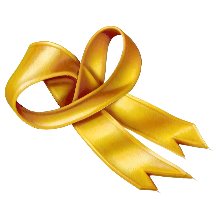 Vintage Yellow Ribbon Png 52 PNG image