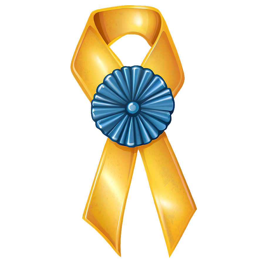 Vintage Yellow Ribbon Png Sit PNG image