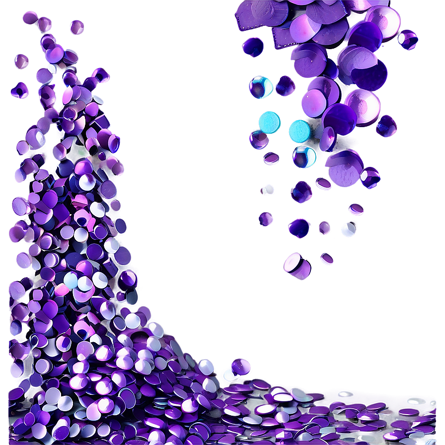 Violet Confetti Png Ifh17 PNG image
