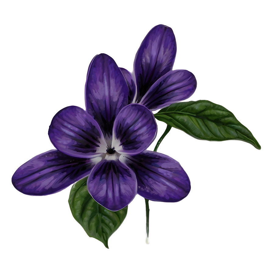 Violet Flower Drawing Png Hso PNG image