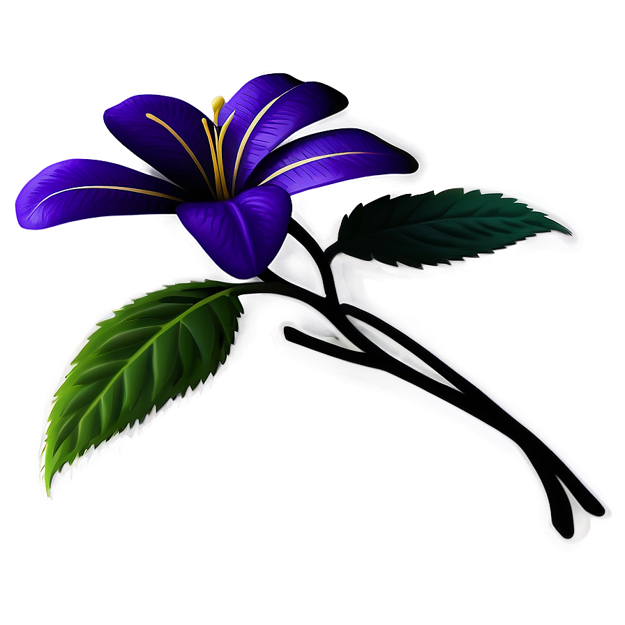 Violet Flower Sticker Png 38 PNG image