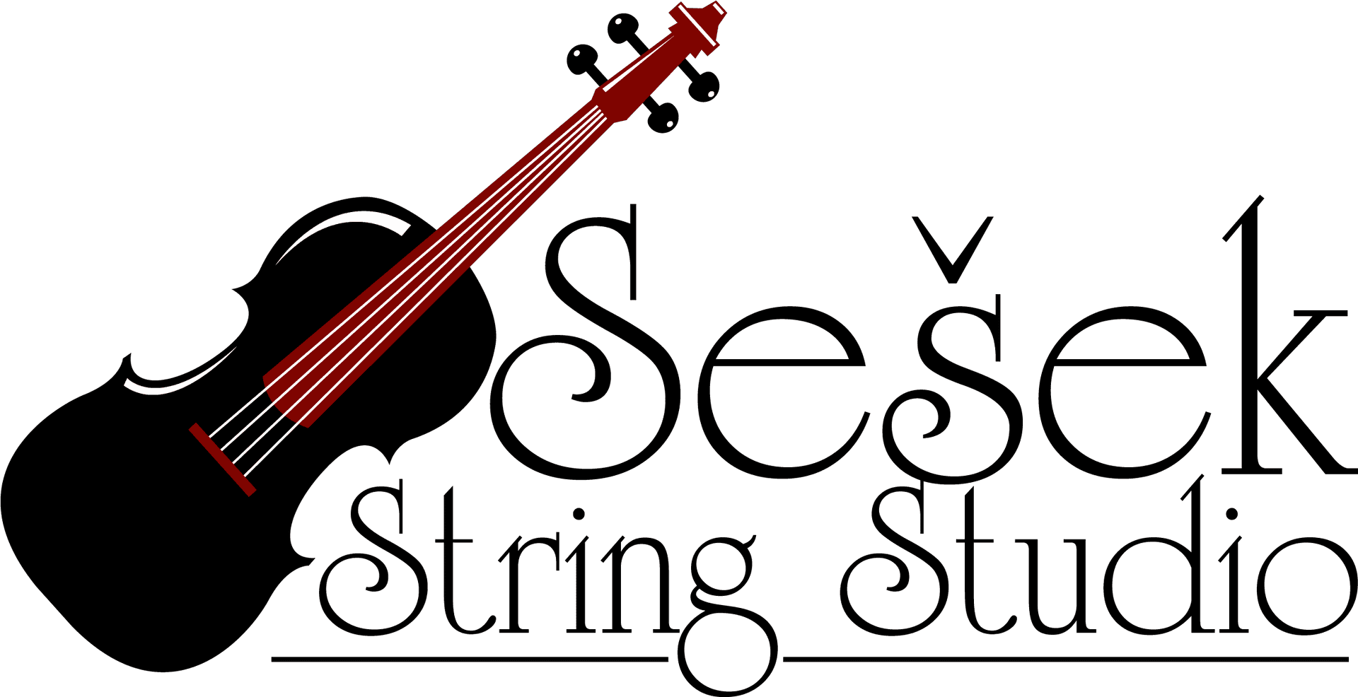 Violin Logo Sesek String Studio PNG image