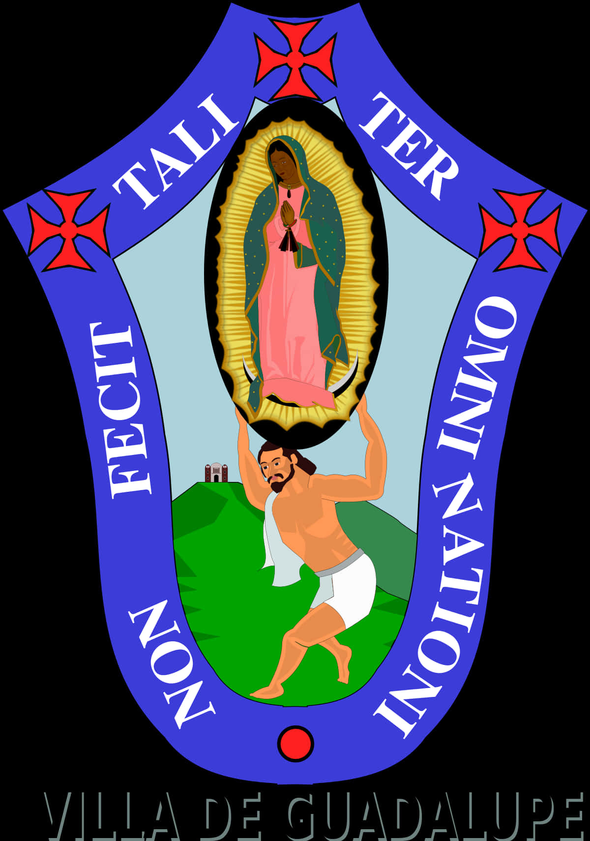 Virgen De Guadalupe Crest Artwork PNG image