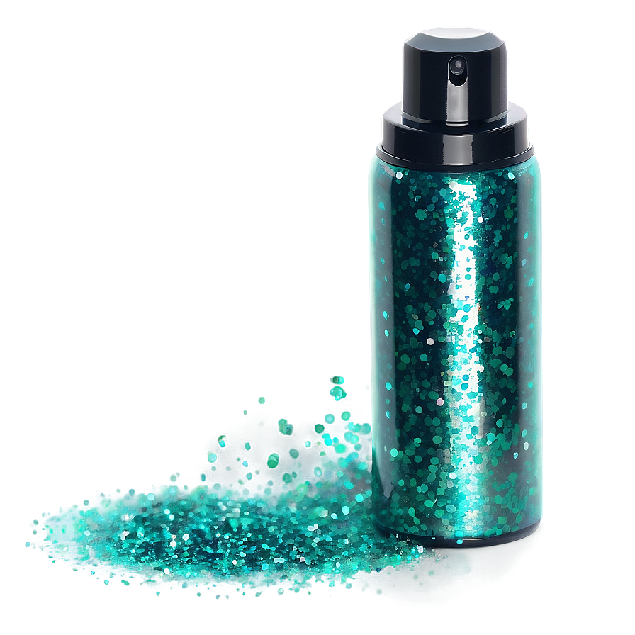 Viridian Green Glitter Spray Png 06252024 PNG image