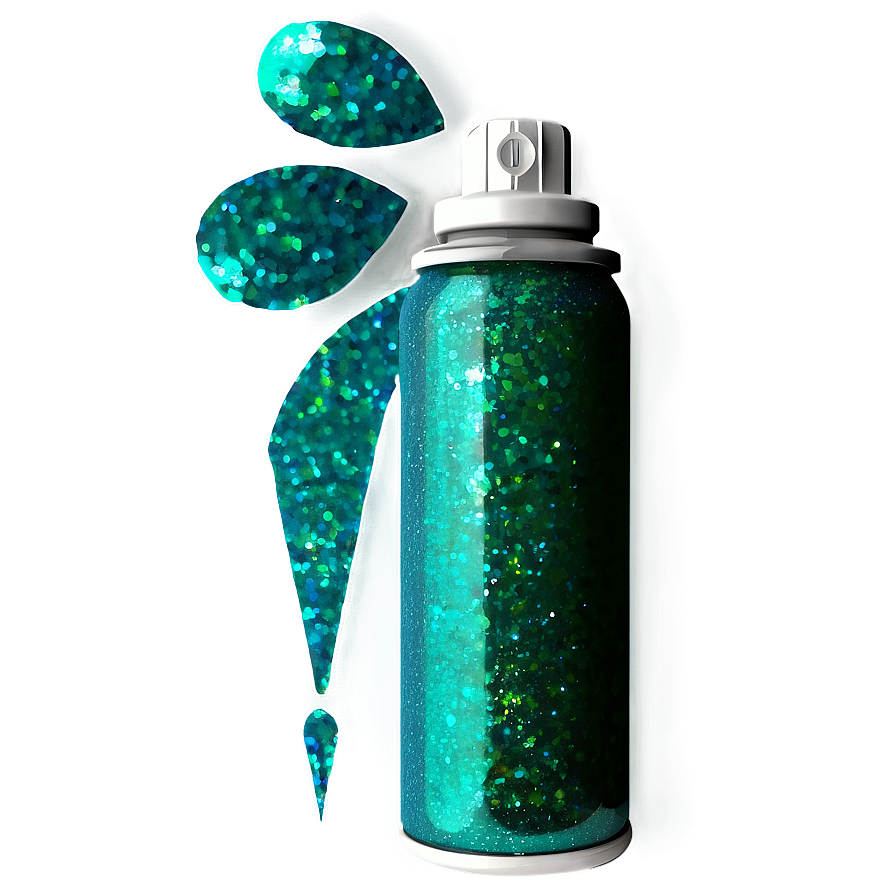 Viridian Green Glitter Spray Png 23 PNG image