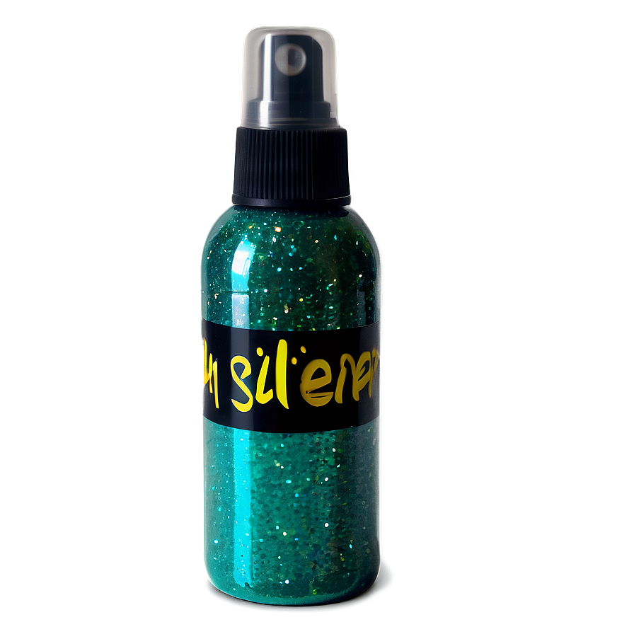 Viridian Green Glitter Spray Png Cua3 PNG image