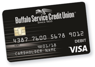 Visa Debit Card Buffalo Service Credit Union PNG image