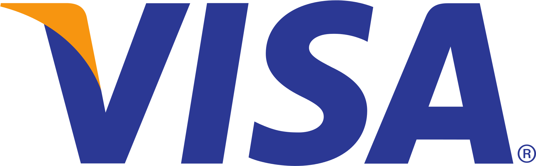 Visa Logo Blueand Orange PNG image