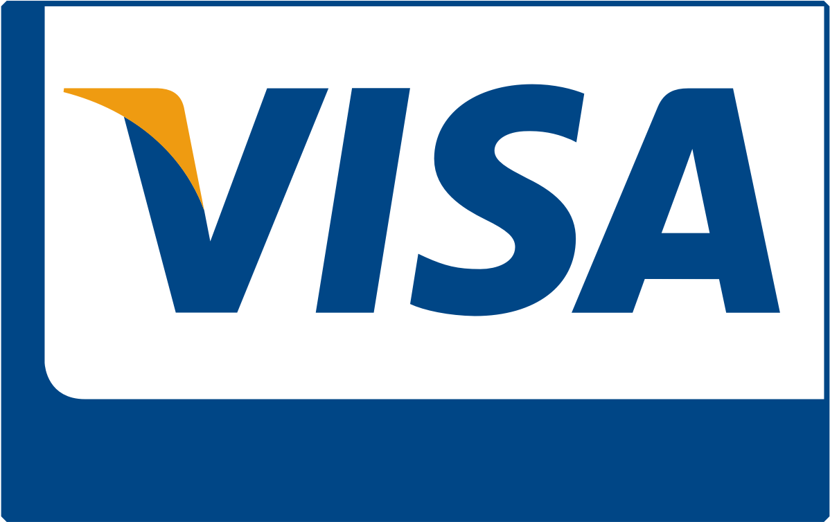 Visa Logo Blueand White Background PNG image