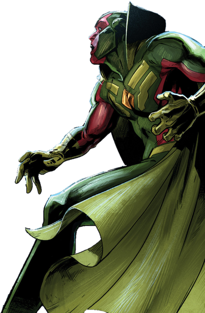 Vision Heroic Pose PNG image