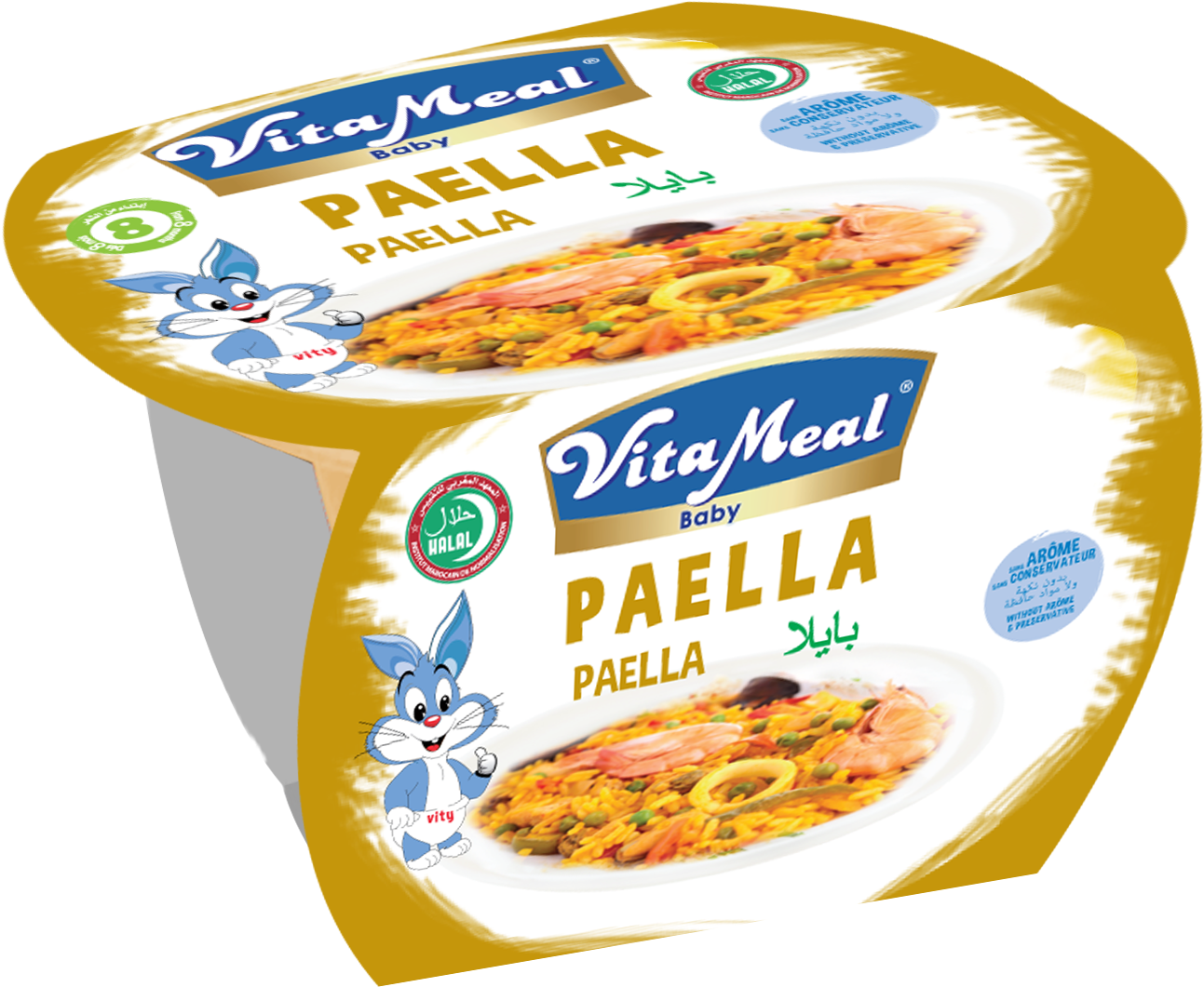 Vita Meal Baby Paella Product Packaging PNG image