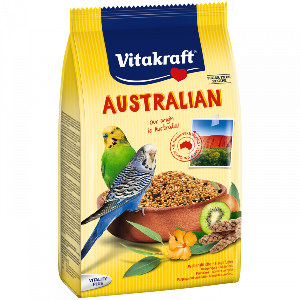 Vitakraft Australian Budgie Food Package PNG image