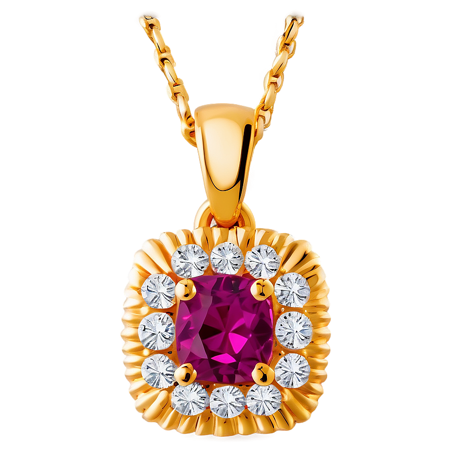 Vivid Diamond Pendant Png 05032024 PNG image