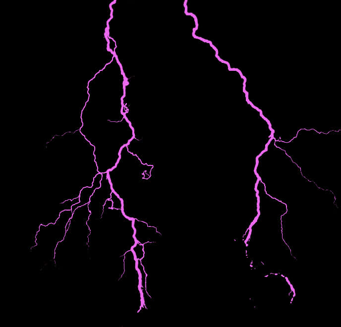 Vivid Purple Lightning Display PNG image