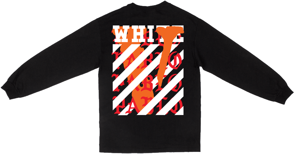 Vlone Off White Long Sleeve Shirt PNG image