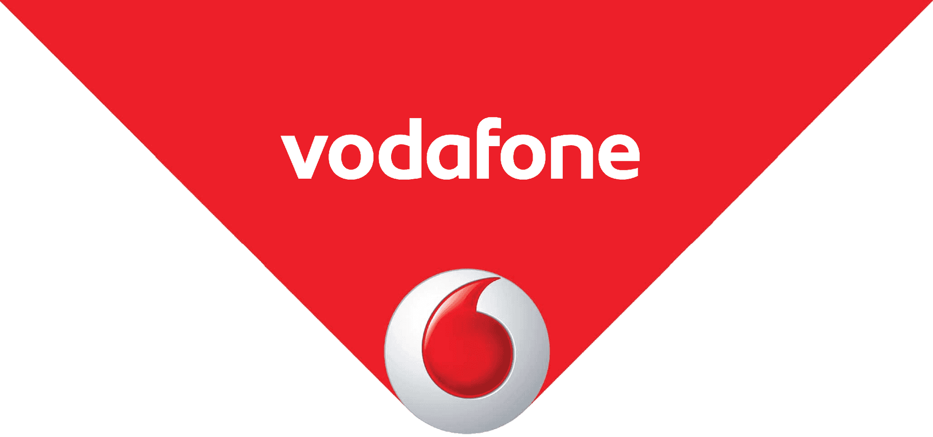 Vodafone Logo Red Background PNG image