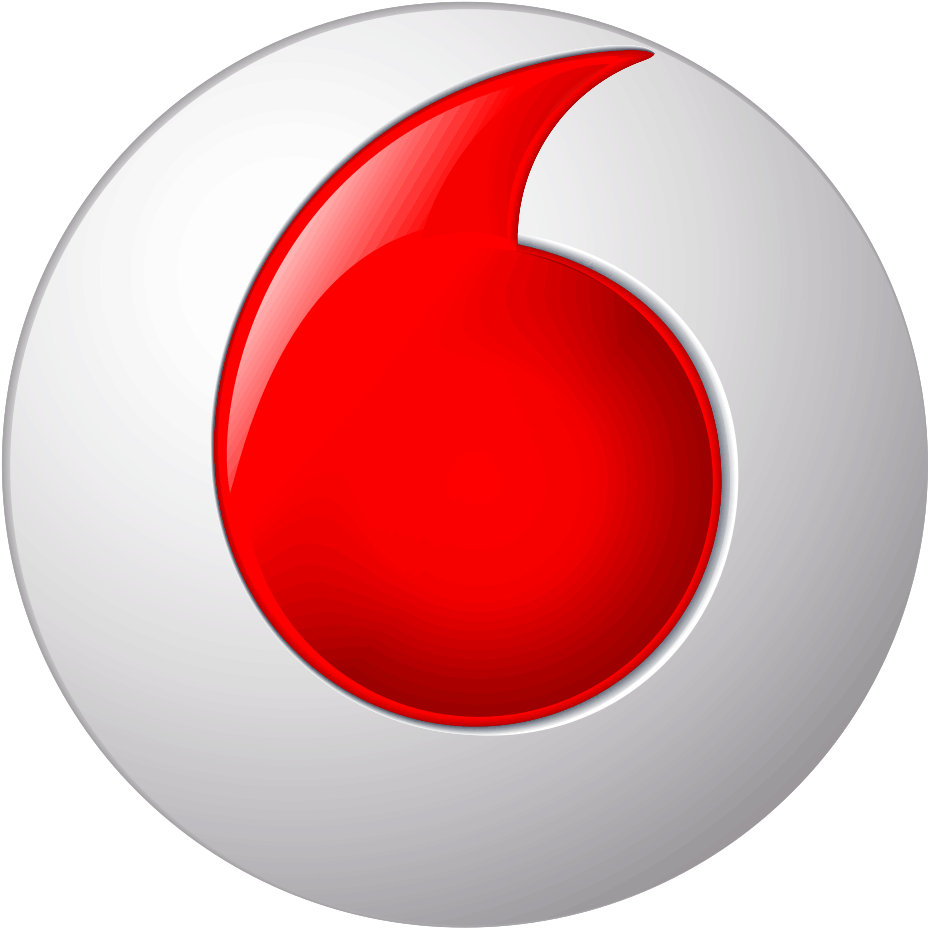 Vodafone Logo Red Speech Bubble PNG image