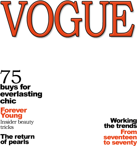 Vogue Magazine Cover Preview PNG image
