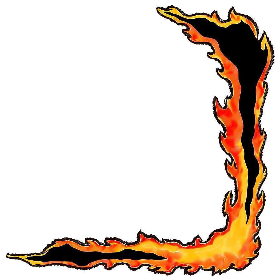 Volcanic Fire Border Png 06212024 PNG image