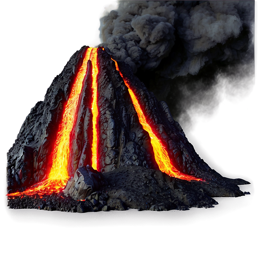 Volcanic Lava Flow Png 05232024 PNG image