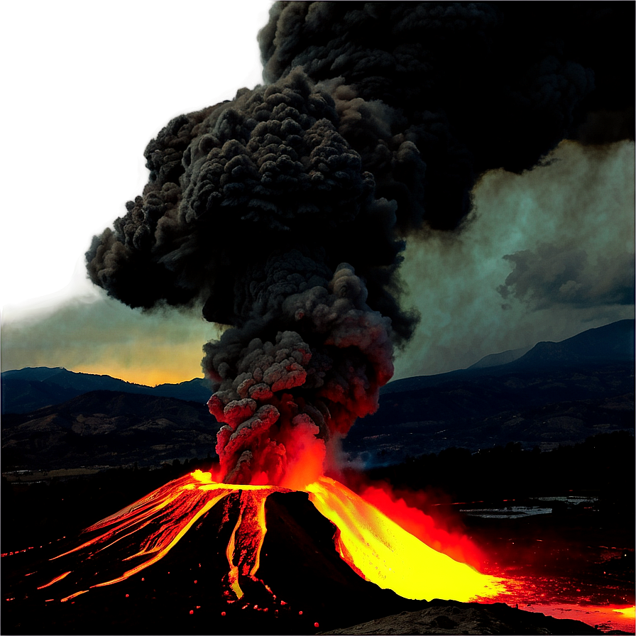 Volcano Eruption Png 05232024 PNG image