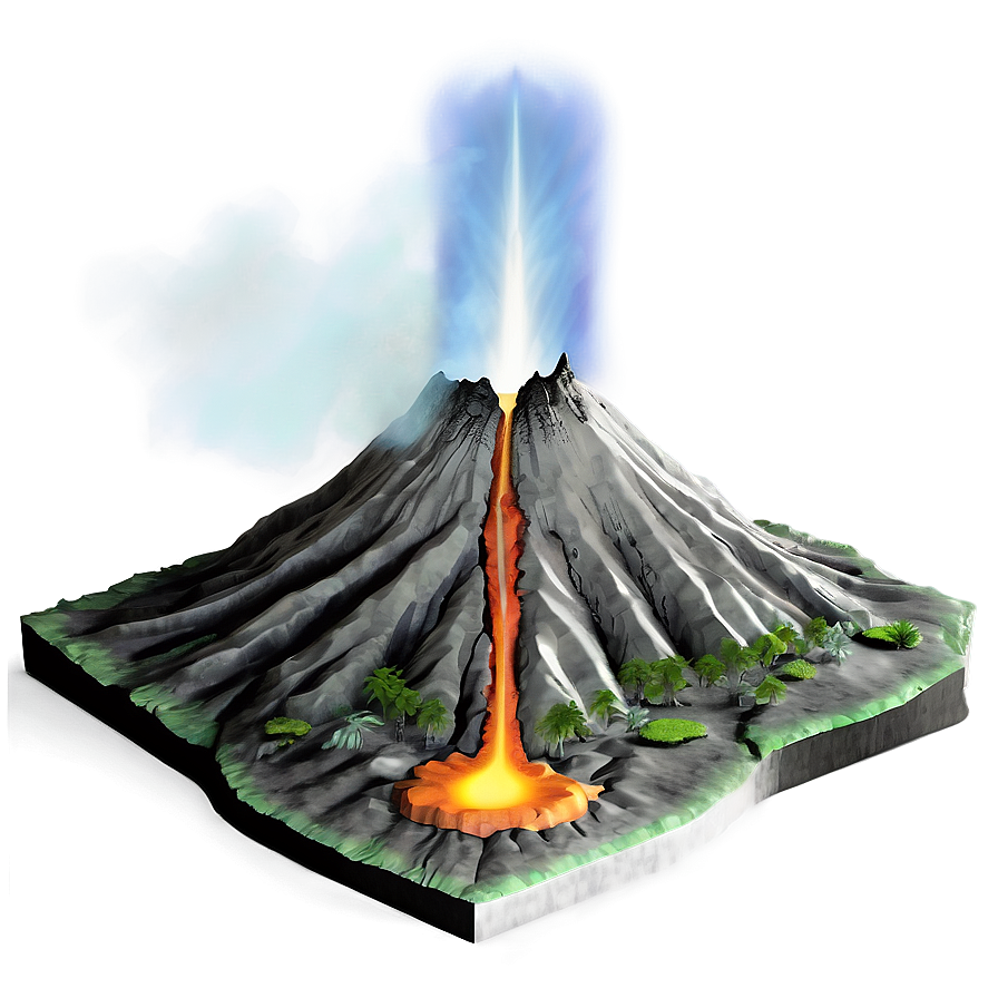 Volcano Geological Formation Png 05232024 PNG image
