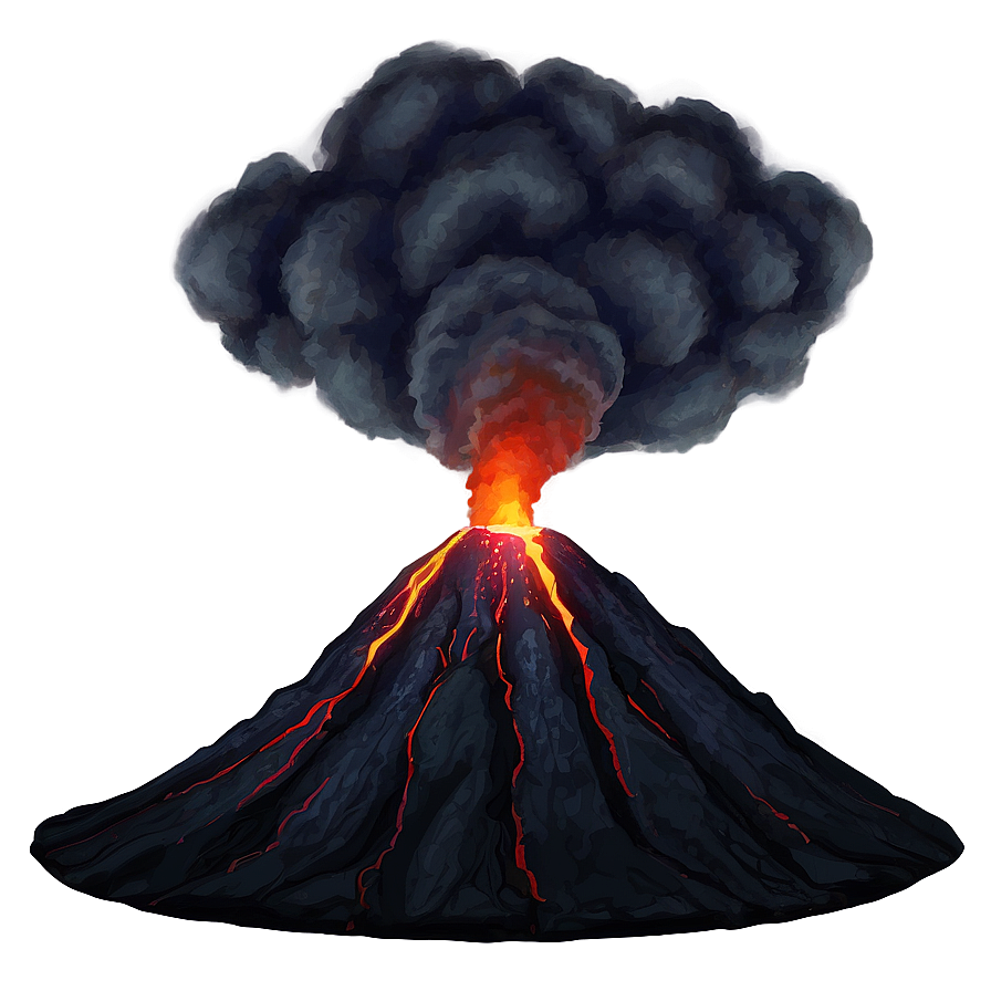 Volcano In Night Sky Png Epa92 PNG image