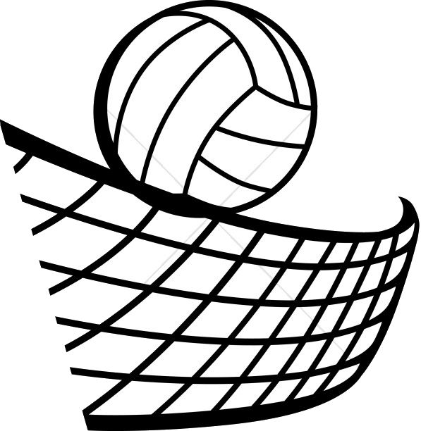 Volleyball Over Net Clipart PNG image