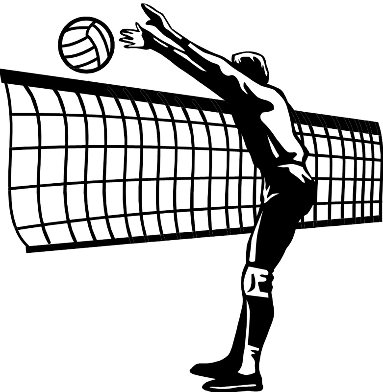 Volleyball Player Serving Clipart PNG image