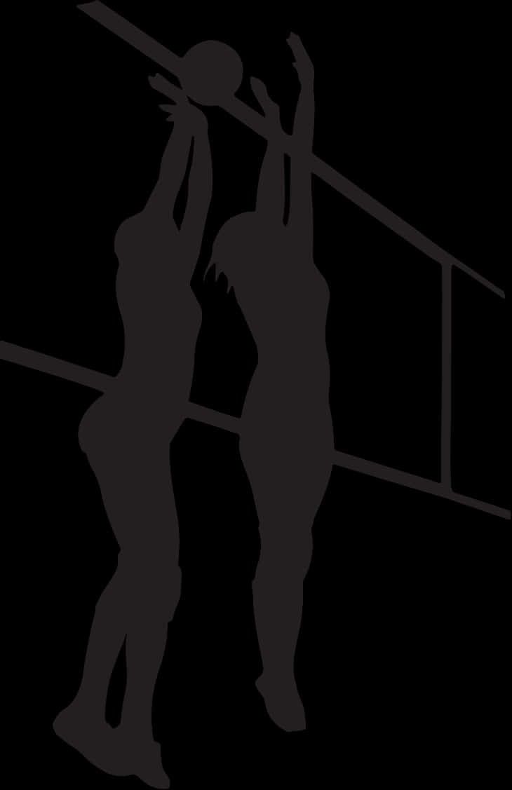Volleyball Shadow Silhouette PNG image