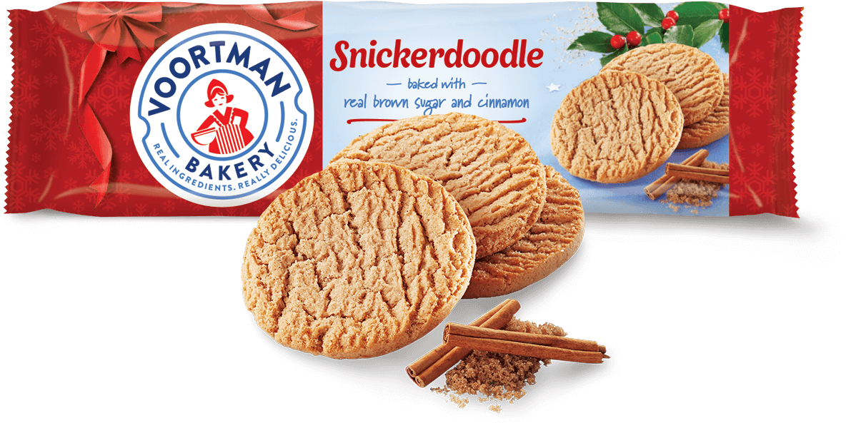 Voortman Snickerdoodle Cookies Packaging PNG image