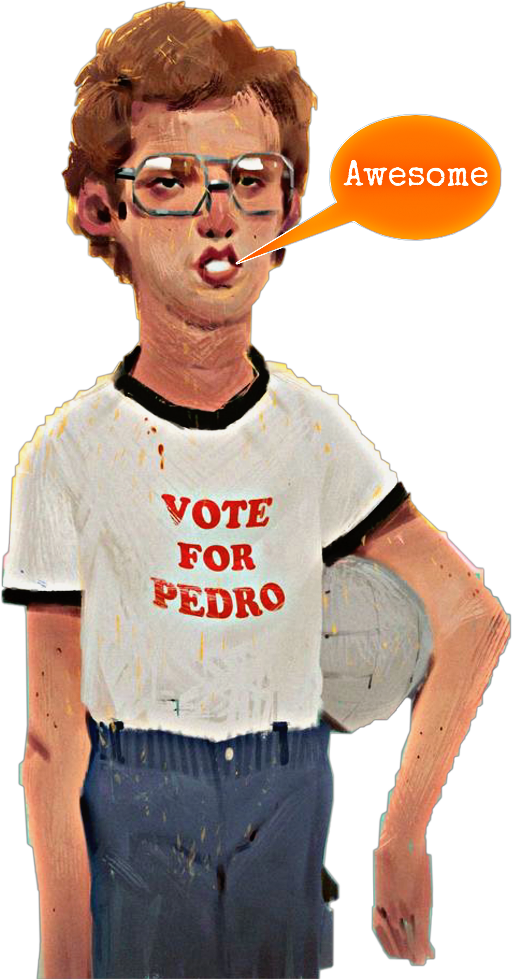 Votefor Pedro Awesome Character PNG image