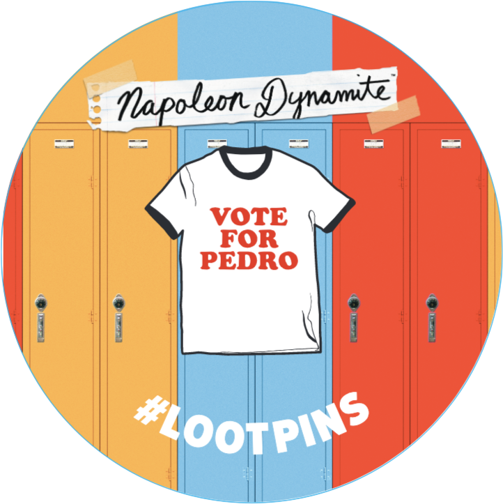 Votefor Pedro T Shirt Pin PNG image