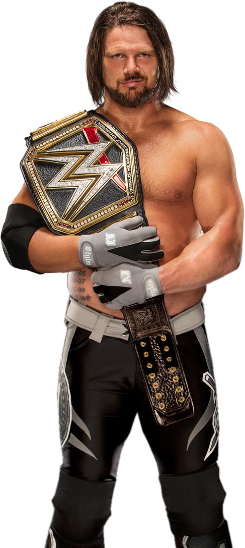 W W E Championwith Belt PNG image