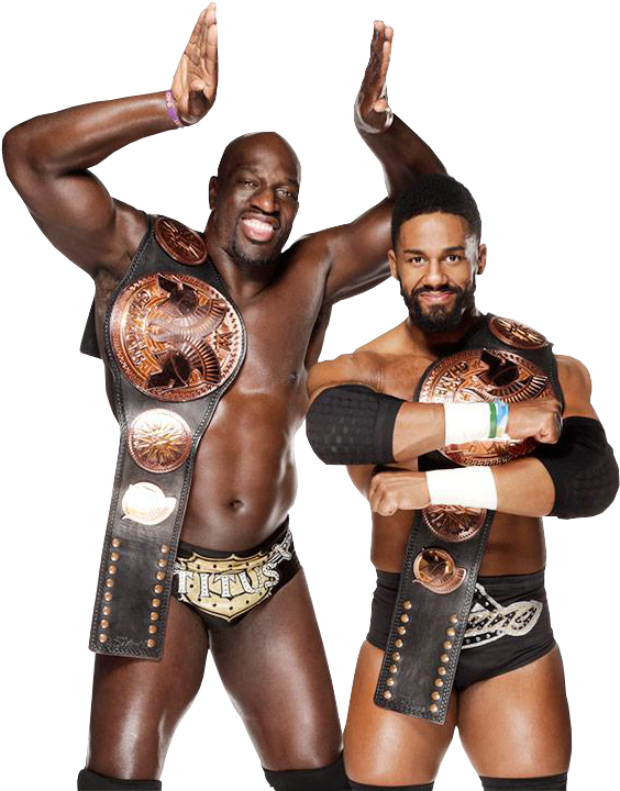 W W E_ Tag_ Team_ Champions_ Pose PNG image