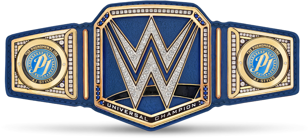 W W E Universal Championship Belt Customized PNG image