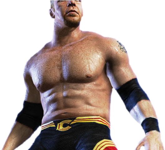 W W E_ Wrestler_ In_ Action_ Pose PNG image