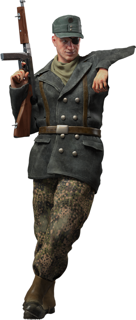 W W I I Soldier With Rifle PNG image