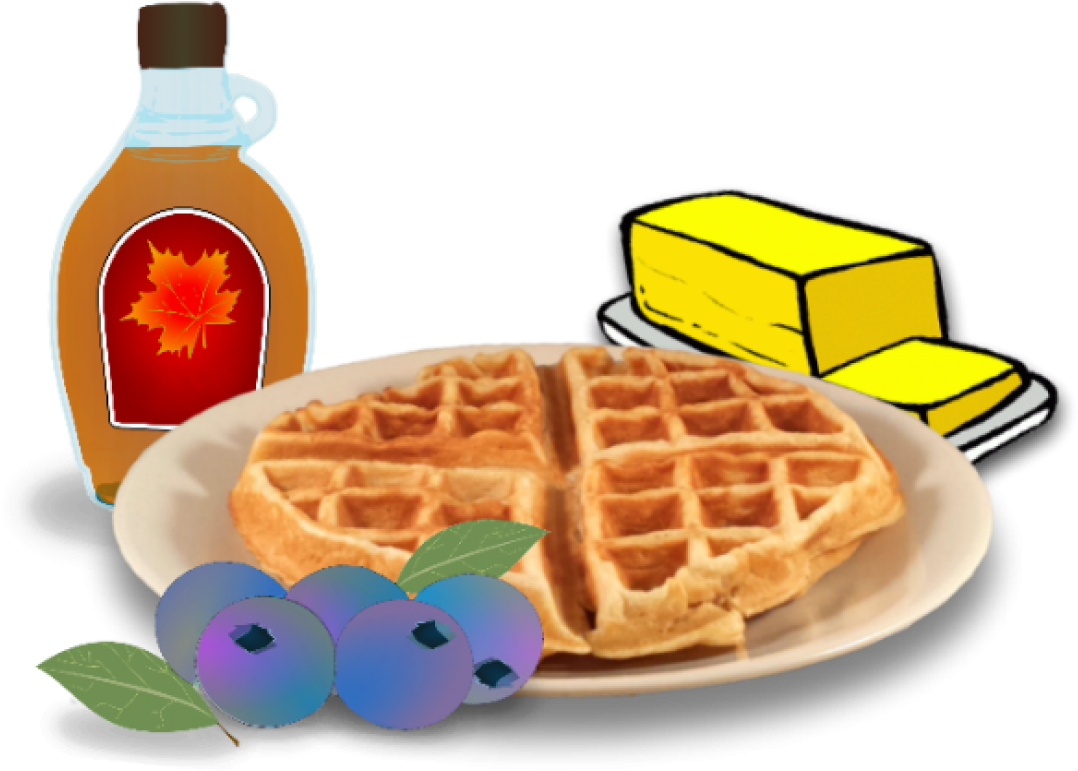 Waffle Breakfast Clipart PNG image