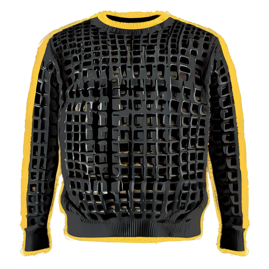 Waffle Knit Crewneck Sweatshirt Png 06272024 PNG image