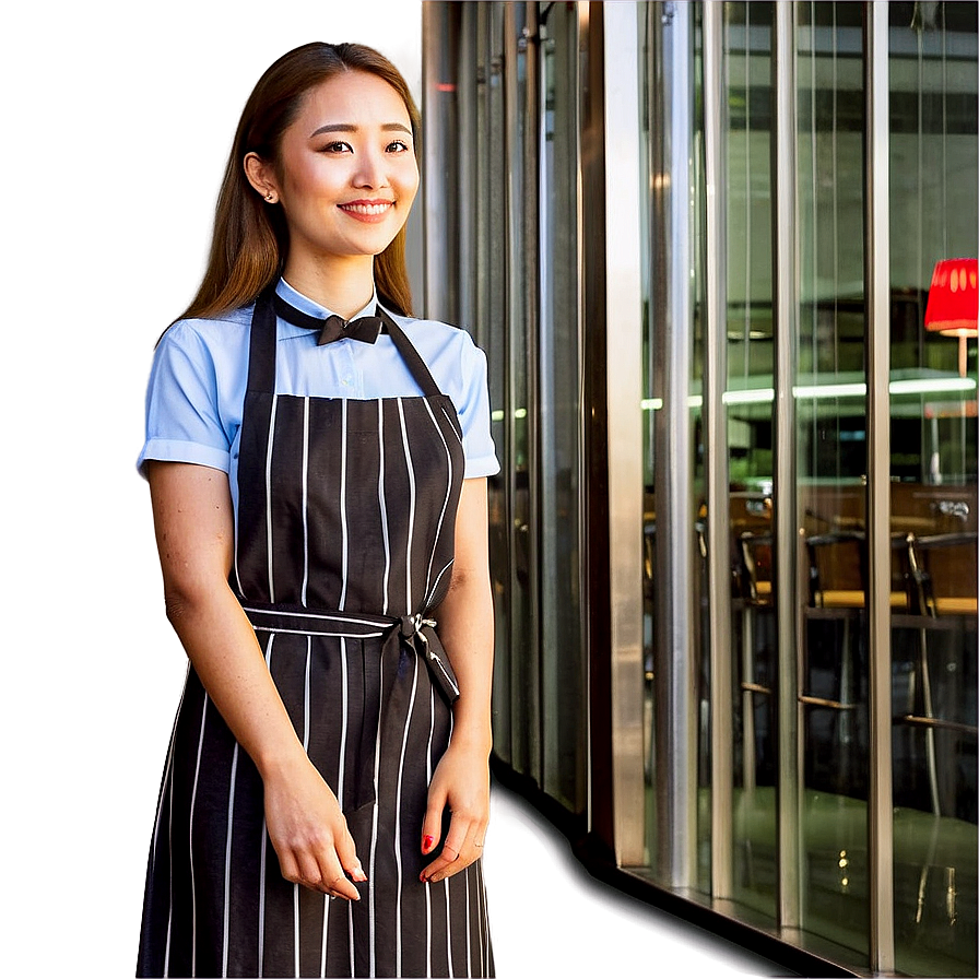 Waitress In Bistro Png Xqc19 PNG image