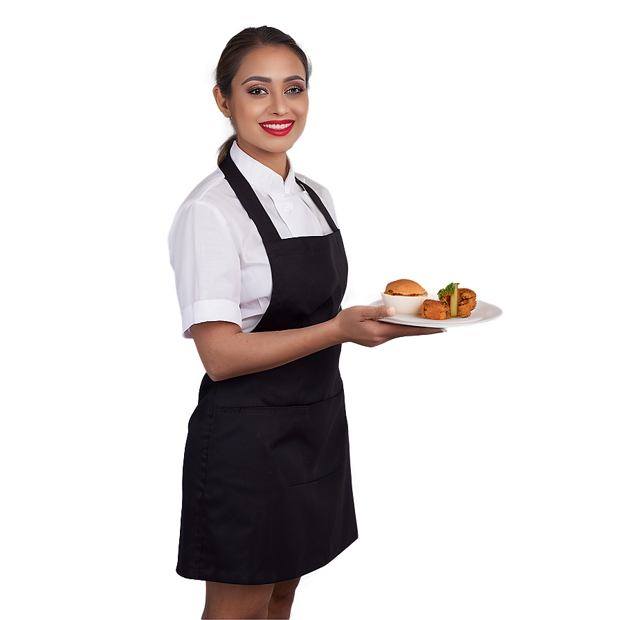 Waitress In Fine Dining Png 06272024 PNG image