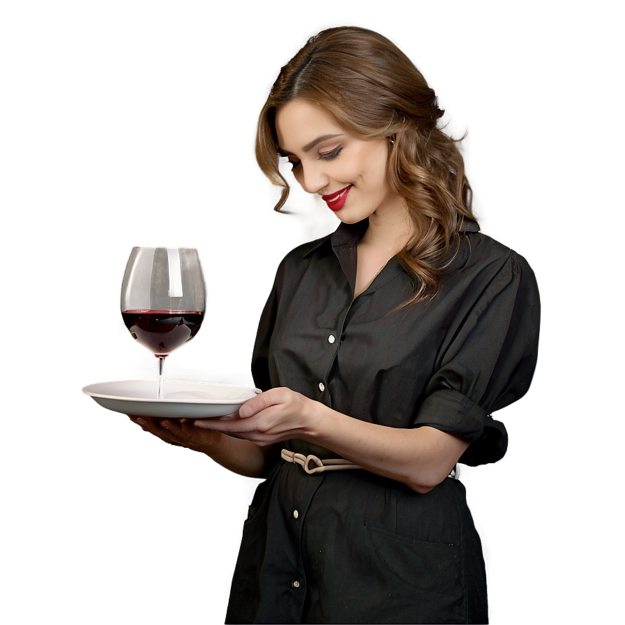 Waitress Pouring Wine Png Lnt PNG image