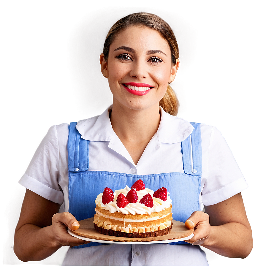 Waitress With Cake Png Wcn72 PNG image